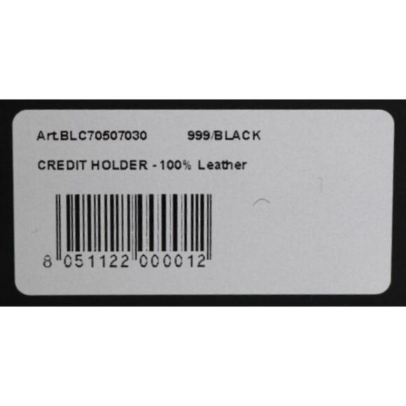 Billionaire Italian Couture Black Leather Cardholder Men's Wallet - Picture 6 of 6